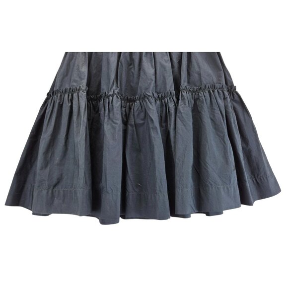Navy Blue Skirt Mini Broomstick Tiered XS Elastic Waist Cowgirl Anthropologie - Picture 3 of 11